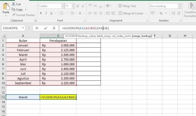 Rumus Vlookup dan Hlookup