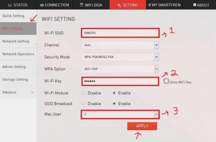 Cara Merubah Password Wifi Andromax Langkah 4