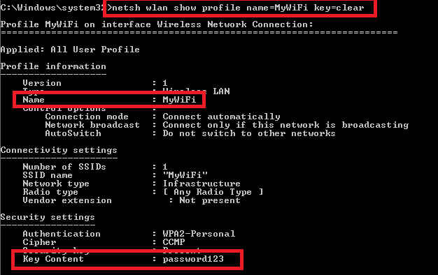 Melihat password wifi di CMD