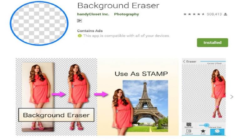 Download Background Eraser, Anda bisa mendapatkannya dari Google Play