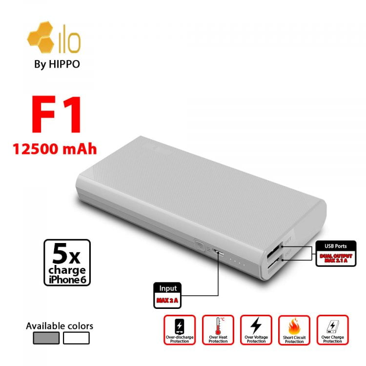 Power Bank Hippo Ilo F1 12.500 mAH