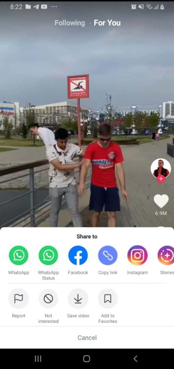 Copy Link Video TikTok