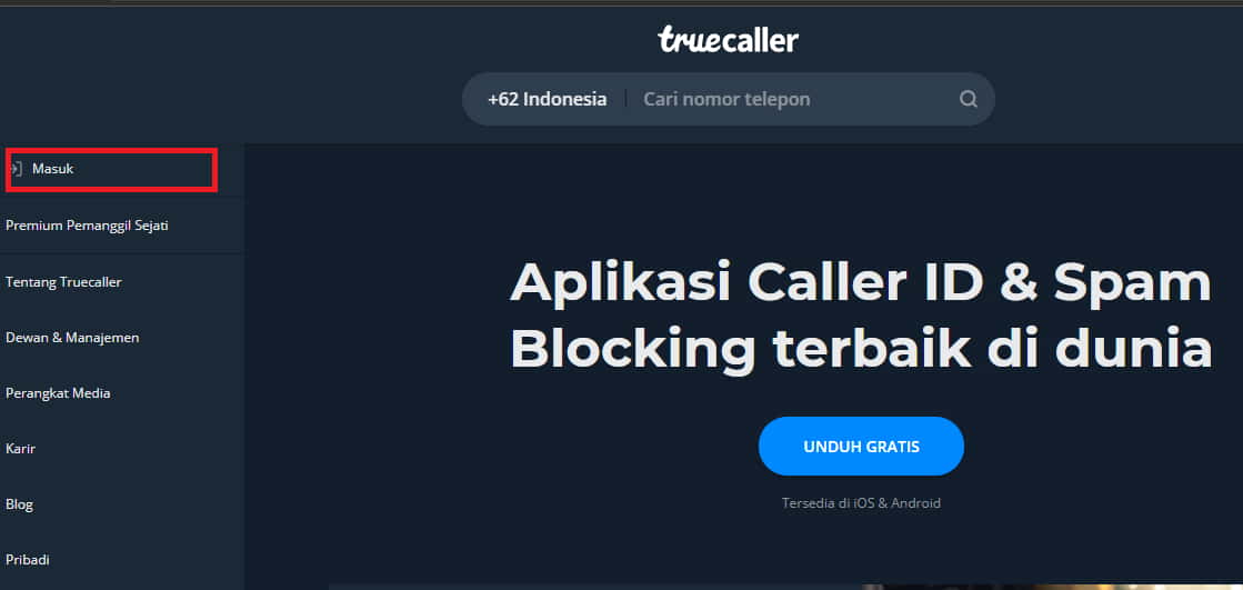 Login TrueCaller