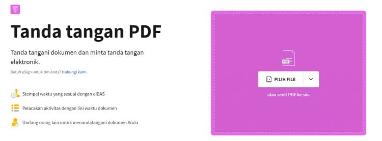 membuat tanda tangan pdf online