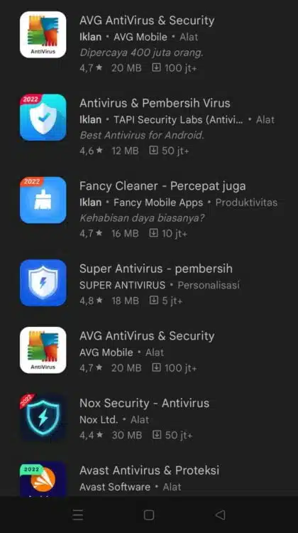 Aplikasi Antivirus Gratis Terbaik Di Hp Android