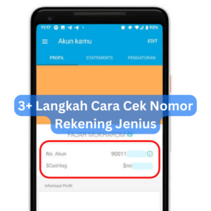 3+ Langkah Cara Cek Nomor Rekening Jenius