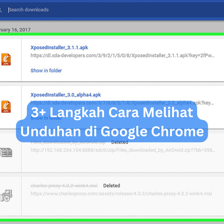 3+ Langkah Cara Melihat Unduhan di Google Chrome