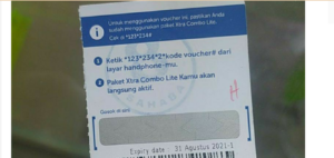 cara memasukkan voucher xl