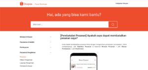 cara membatalkan pesanan di shopee