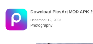 download picsart mod