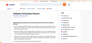 cara membatalkan pesanan di lazada