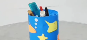 cara membuat tempat pensil dari botol bekas