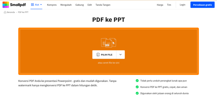 Cara Mengubah File PDF ke PPT Gratis