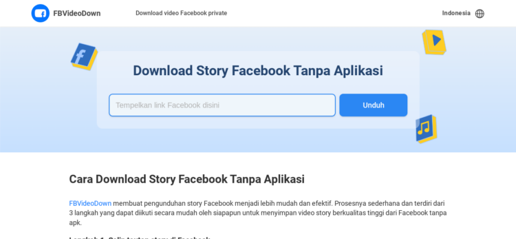 Download Story Facebook Online Terbaru 2024